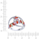 Кольцо из серебра с фианитом