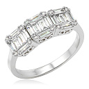 Кольцо из белого золота с бриллиантами