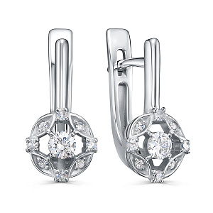 Серьги с английским замком 12-12239-1000