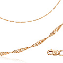 Цепь автомат из серебра, плетение двойное панцирное