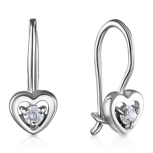 Серьги детские из серебра