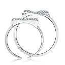 Кольцо из серебра с фианитом