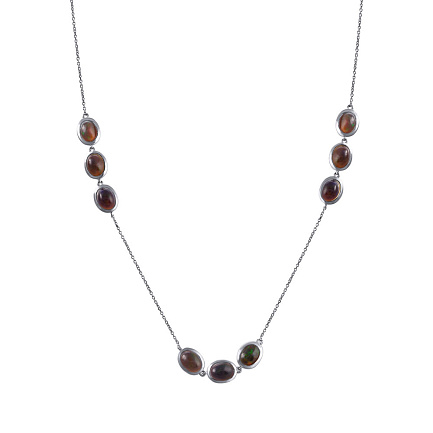 Колье из серебра с опалом