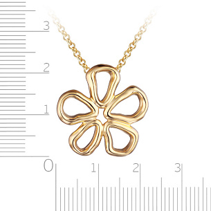 Колье из серебра с позолотой