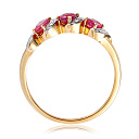 Кольцо из белого золота с бриллиантами