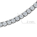 Колье из серебра с фианитом