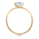 Кольцо из красного золота с фианитом