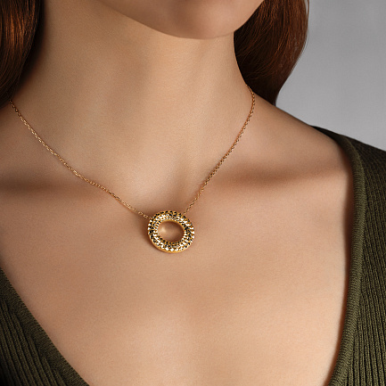 Колье из желтого золота