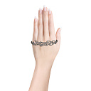 Браслет декоративный из серебра с фианитом