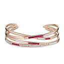 Браслет декоративный из красного золота с бриллиантами