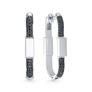 Серьги из белого золота