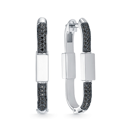 Серьги из белого золота