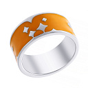 Кольцо из серебра с эмалью