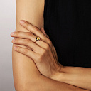 Кольцо из желтого золота с цитрином