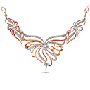 Колье из красного золота с бриллиантами