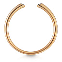 Кольцо из красного золота с фианитом