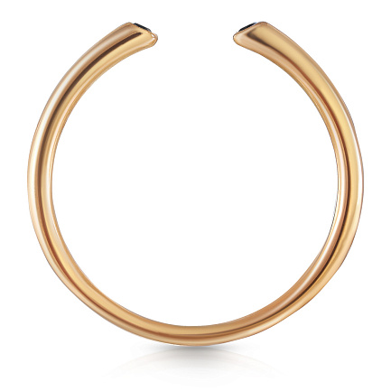 Кольцо из красного золота с фианитом