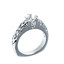 Кольцо из белого золота с бриллиантом