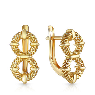 Серьги из желтого золота