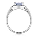 Кольцо из серебра с фианитом