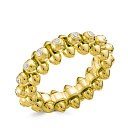 Кольцо из желтого золота с бриллиантами