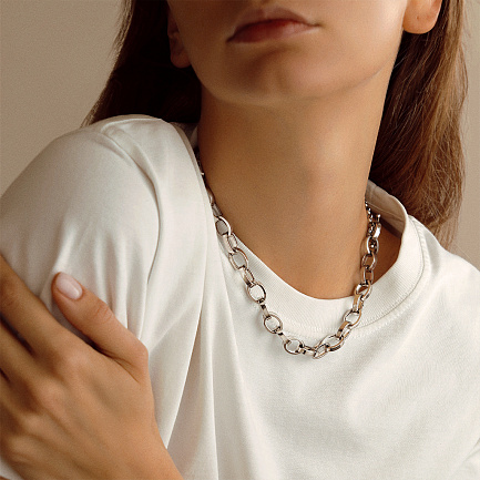 Колье из серебра