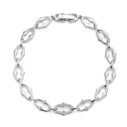 Браслет из белого золота с бриллиантами