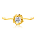 Кольцо из белого золота с бриллиантом