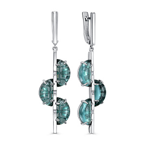 Серьги с английским замком из серебра