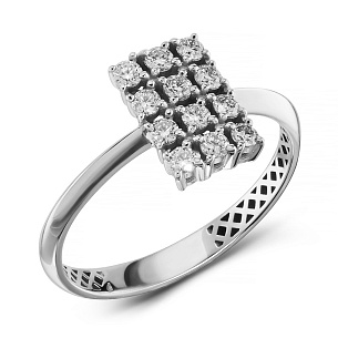 Кольцо из белого золота