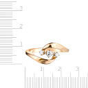 Кольцо из красного золота с бриллиантами