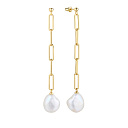 Серьги из серебра с жемчугом