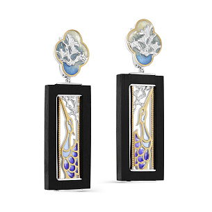 Серьги с английским замком из серебра