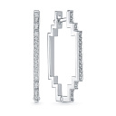 Серьги из белого золота с бриллиантами