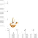 Подвеска из красного золота