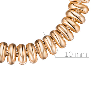 Браслет декоративный из серебра с позолотой