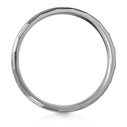 Кольцо обручальное из серебра