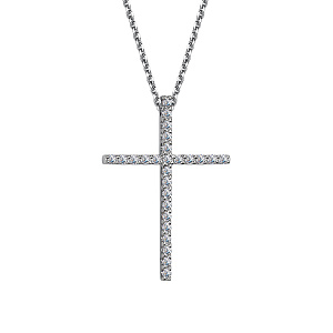 Колье из белого золота с бриллиантами