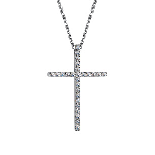 Колье из белого золота с бриллиантами