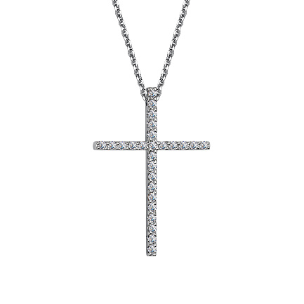 Колье из белого золота с бриллиантами