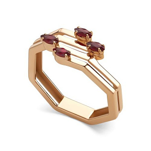 Кольцо из красного золота