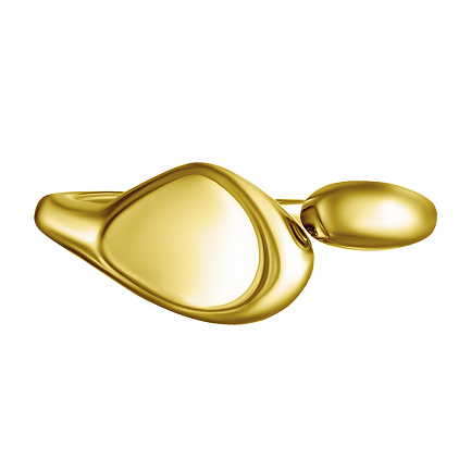 Кольцо из серебра с позолотой