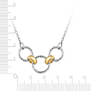 Колье из серебра с позолотой