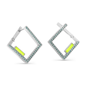 Серьги с английским замком из серебра