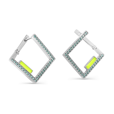 Серьги с английским замком из серебра