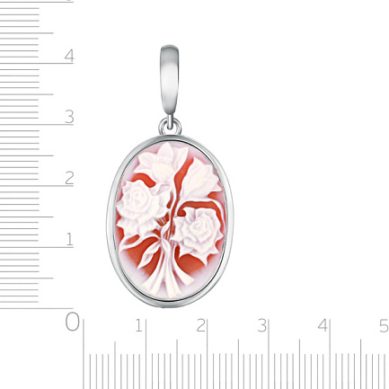 Подвеска из серебра с агатом