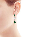 Серьги из серебра с жемчугом