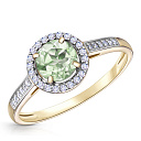 Кольцо из желтого золота с бриллиантами