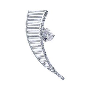 Подвеска из серебра с фианитом