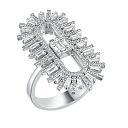 Кольцо из белого золота с бриллиантами